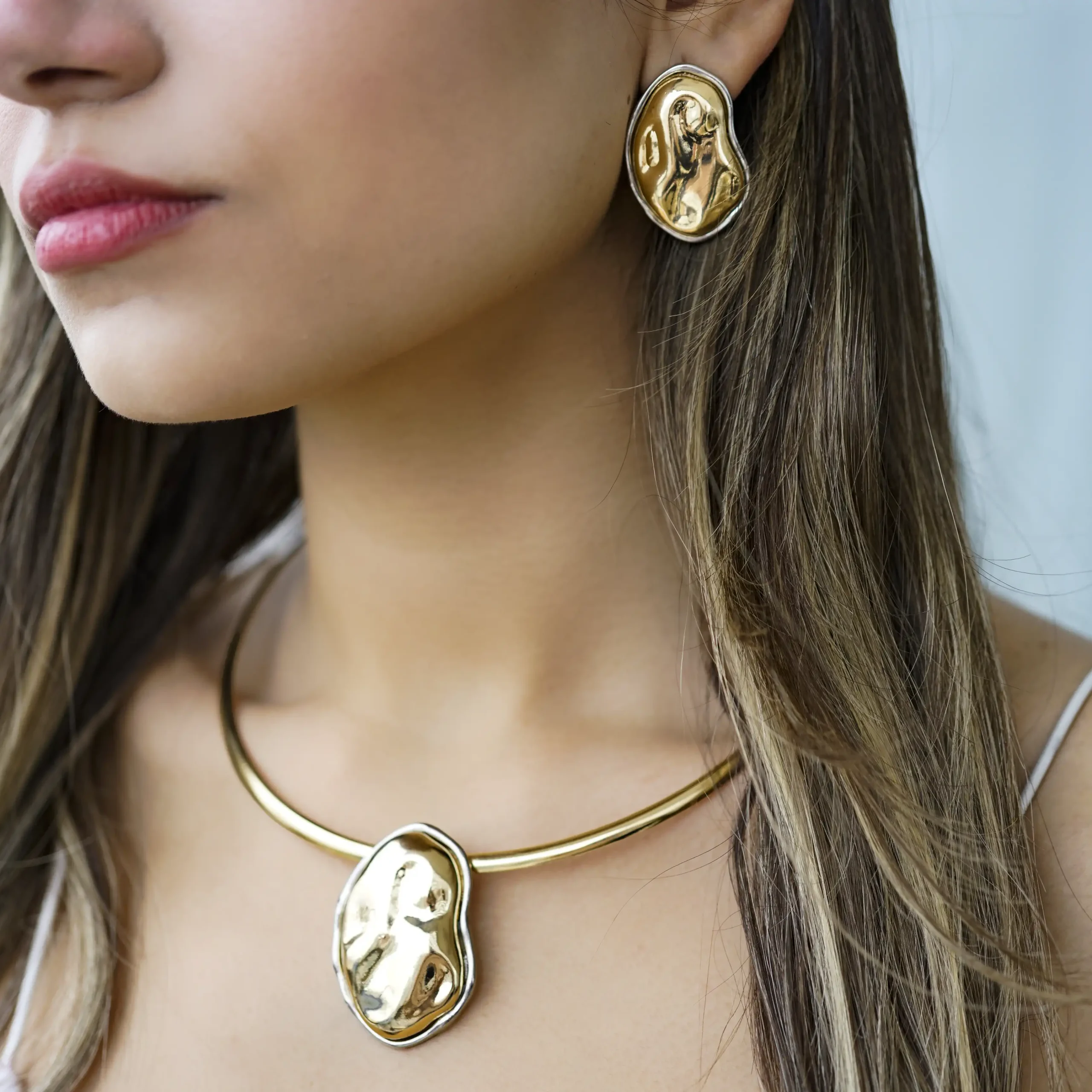 Gaia Kolye Küpe Set - Görsel 3