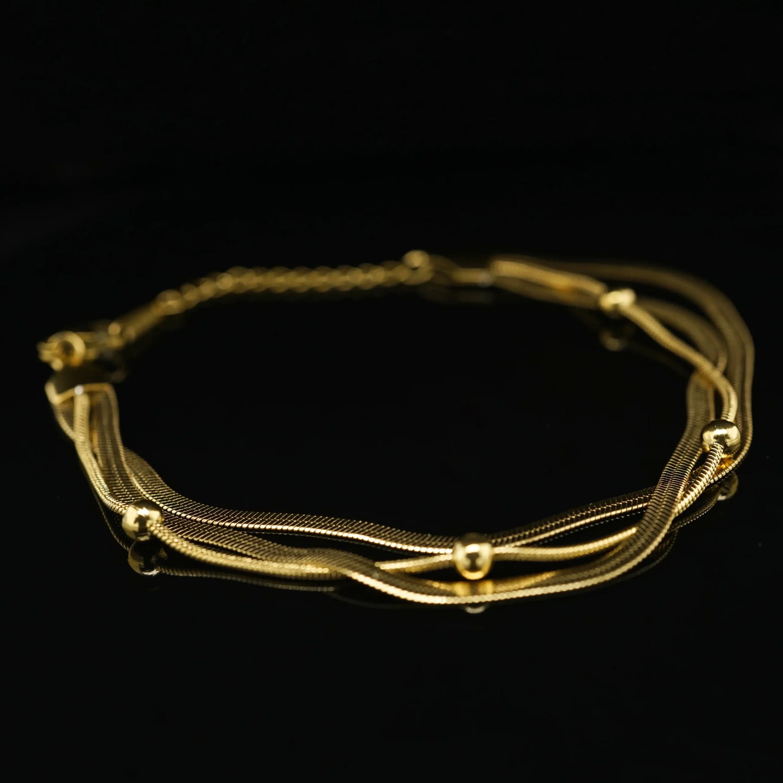 İpek Zincir Seti Bileklik - Görsel 3