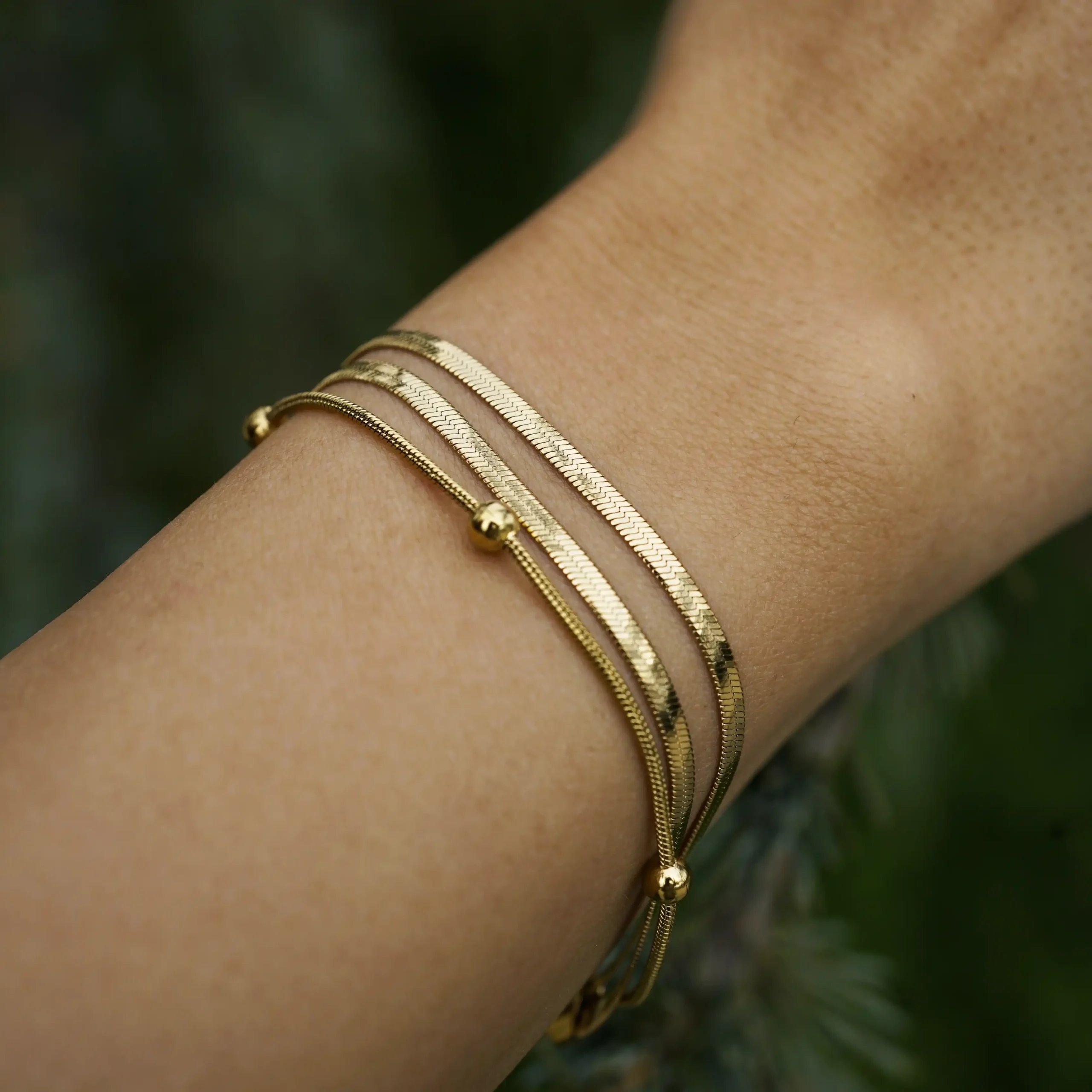 İpek Zincir Seti Bileklik