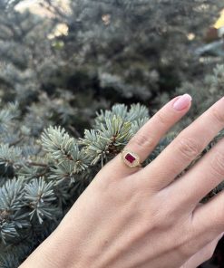 Taşlı Serçe Parmak Yüzük