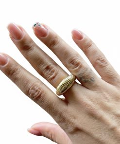 Alternative view of Gold Çelik Bombeli Yüzük