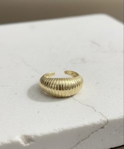 Gold Çelik Bombeli Yüzük