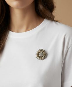 Alternative view of Çift Renk Ayçiçeği Broş