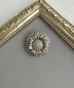 Çift Renk Ayçiçeği Broş