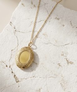Oval Madalyon Anı Kolyesi